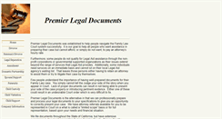 Desktop Screenshot of premierlegaldocs.com