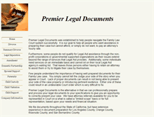 Tablet Screenshot of premierlegaldocs.com